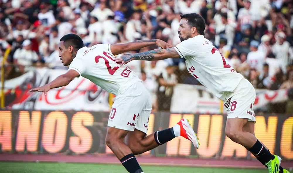 El tanto de Valera le dio a la 'U' un empate con sabor a triunfo en Huancayo. Foto: Universitario