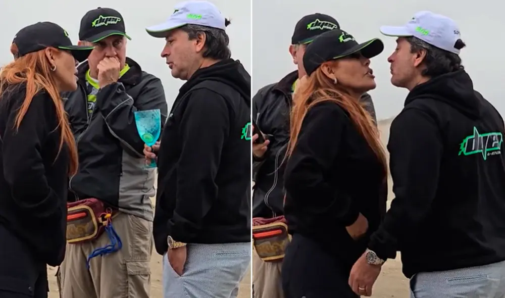 Magaly Medina y Alfredo Zambrano apoyaron al esposo e hijo de María Pía Copello. Foto: Composición LR/Captura/TikTok