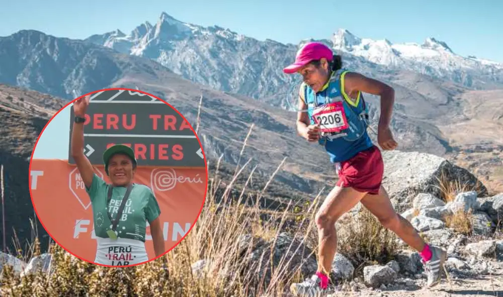 Trinidad Ortiz es una atleta peruana de 53 años. Foto: composición LR/TvPerú/Instagram/Perútrailseries