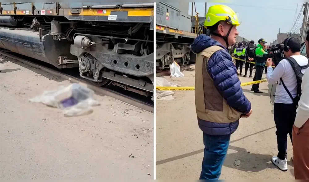 Joven falleció arroyado por tren en Carapongo. Foto: composición LR/difusión.