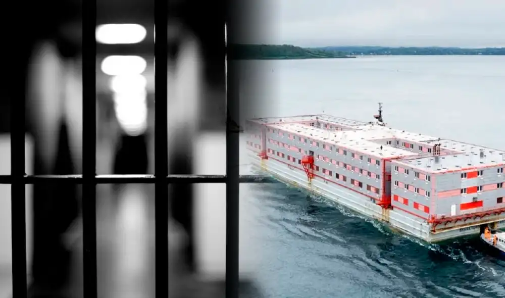 La cárcel flotante cuenta con una seguridad extrema y diversas especies de tiburones. Foto: composición de Jazmin Ceras/La República/CDN