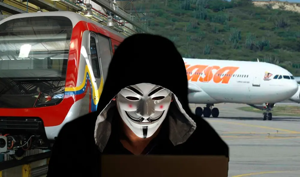 Anonymous intentó hackear las cuentas del Metro de Caracas y Canviasa. Foto: composición LR/ Metro de Caracas/ X Anonymous intentó hackear las cuentas del Metro de Caracas y Canviasa. Foto: composición LR/ Metro de Caracas/ X