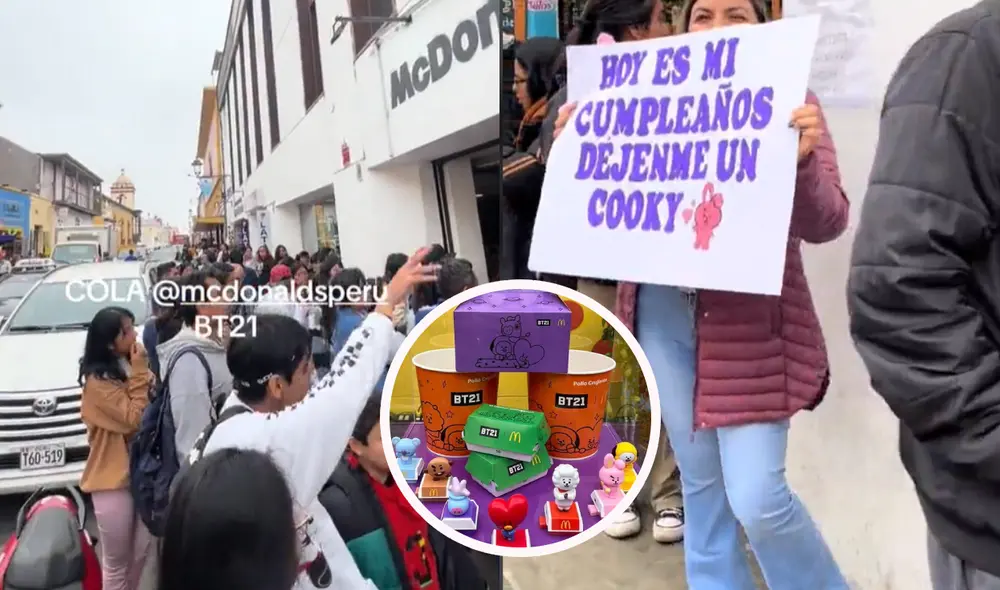 Koya, Shooky, Tata, Chimmy, RJ, Mang y Cooky son los personajes de la colección de BT21. Foto: composición LR/TikTok Wenbv13/mamadgael