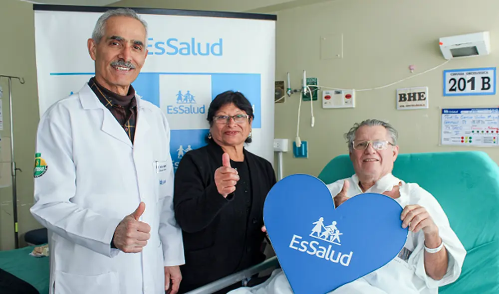 La operación realizada al adulto mayor es poco común. Foto: Essalud La operación realizada al adulto mayor es poco común. Foto: Essalud