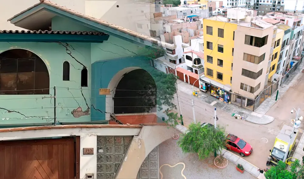 Limatambo, conocido como el 'Barrio Hundido' de Lima Metropolitana, es un lugar inestable para vivir. Foto: composición LR Limatambo, conocido como el 'Barrio Hundido' de Lima Metropolitana, es un lugar inestable para vivir. Foto: composición LR