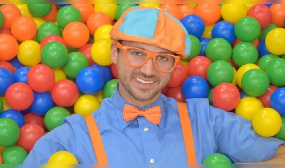 Stevin John  se puso el traje de Blippi por primera vez el 18 de febrero de 2014 en un video de YouTube. Foto: difusión