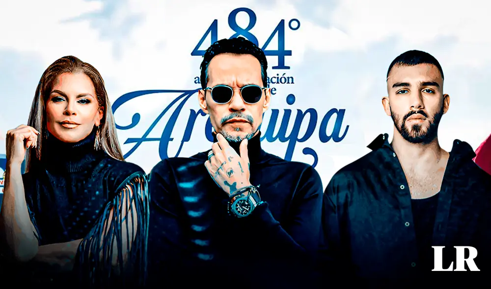 Uno de los eventos más esperados por el aniversario de Arequipa en 2024 es la serenata con Marc Anthony. Foto: composición Gerson Cardoso Rafael/LR/Ticketmaster Uno de los eventos más esperados por el aniversario de Arequipa en 2024 es la serenata con Marc Anthony. Foto: composición Gerson Cardoso Rafael/LR/Ticketmaster