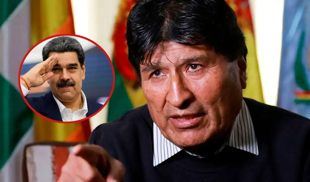 Evo Morales saca cara en favor de victoria de Nicolás Maduro en elecciones presidenciales 2024. Foto: composición LR/ AFP Evo Morales saca cara en favor de victoria de Nicolás Maduro en elecciones presidenciales 2024. Foto: composición LR/ AFP