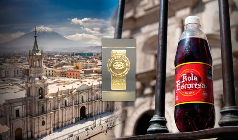 La gaseosa arequipeña que superó a Inka Kola y es la única bebida peruana en recibir el International High Quality Trophy por su sabor. Foto: composición LR/ Kola Escocesa/Andina La gaseosa arequipeña que superó a Inka Kola y es la única bebida peruana en recibir el International High Quality Trophy por su sabor. Foto: composición LR/ Kola Escocesa/Andina