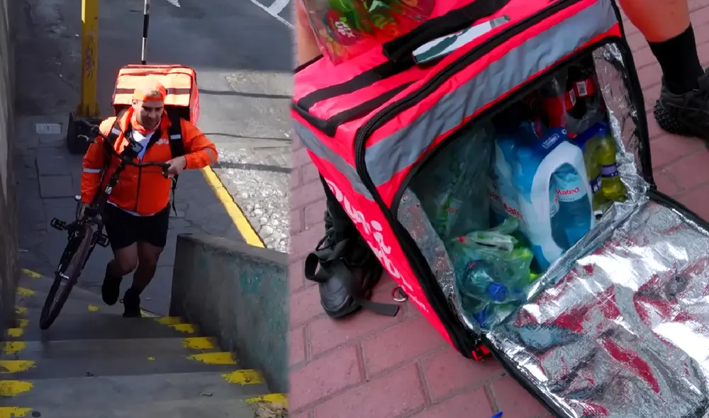 Mediante su canal de YouTube, iOA decidió mostrar una visión directa de lo que implica ser un repartidor por un día en Perú. Foto: composición LR / YouTube.