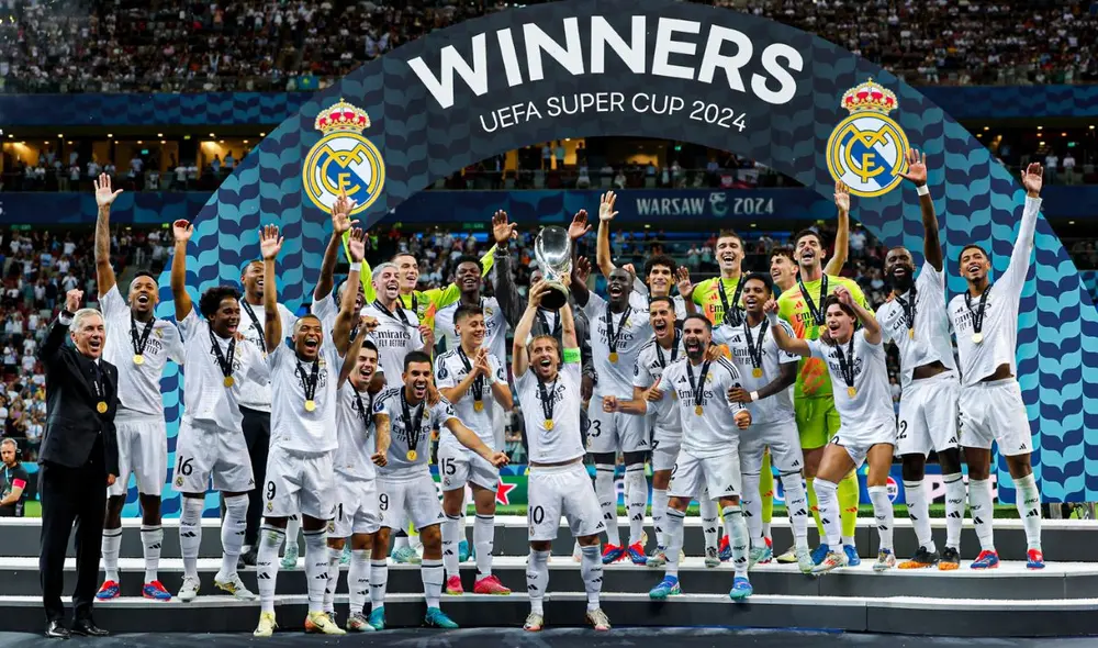Real Madrid es el equipo más ganador de la Supercopa de Europa con seis títulos. Foto: Real Madrid Real Madrid es el equipo más ganador de la Supercopa de Europa con seis títulos. Foto: Real Madrid