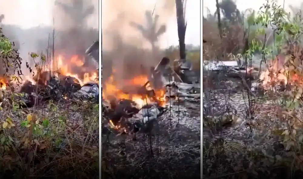 La Policía Militar confirmó que el accidente aéreo ocurrió en una finca. Foto: Composición LR/Captura/Notife.