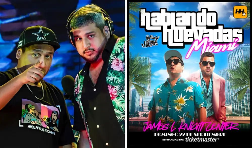 'Hablando Huevadas' anunció su show en Miami, Estados Unidos. Foto: composición LR/Instagram 'Hablando Huevadas' anunció su show en Miami, Estados Unidos. Foto: composición LR/Instagram