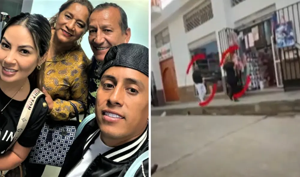 Christian Cueva y Pamela Franco fueron vistos juntos en Trujillo. Foto: composición LR/ captura de Panamericana TV/difusión