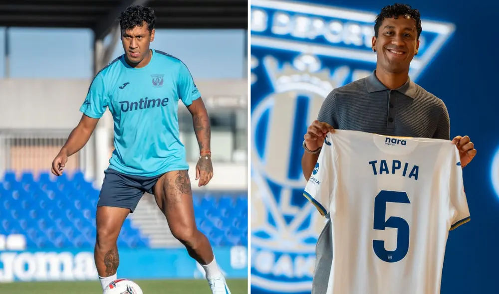 Renato Tapia portará el número 5 en el club español Leganés. Foto: composición LR/Instagram/@cdleganes Renato Tapia portará el número 5 en el club español Leganés. Foto: composición LR/Instagram/@cdleganes