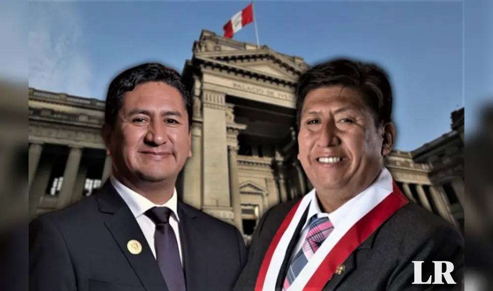 Vladimir y Waldemar Cerrón son acusados del presunto delito de organización criminal por el caso 'Los Dinámicos del Centro'.| Composición: La República / Perú Libre/ Congreso / Poder Judicial.