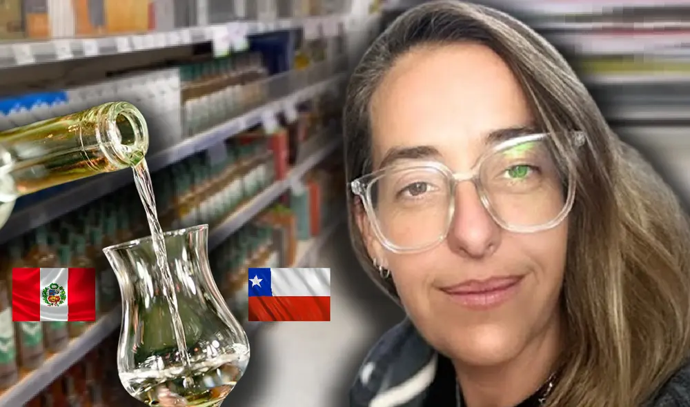 La chilena, al buscar los piscos peruanos, se sorprendió al descubrir que, efectivamente, los productos estaban etiquetados de manera distinta. Foto: composición LR / Captura YouTube / IStock.