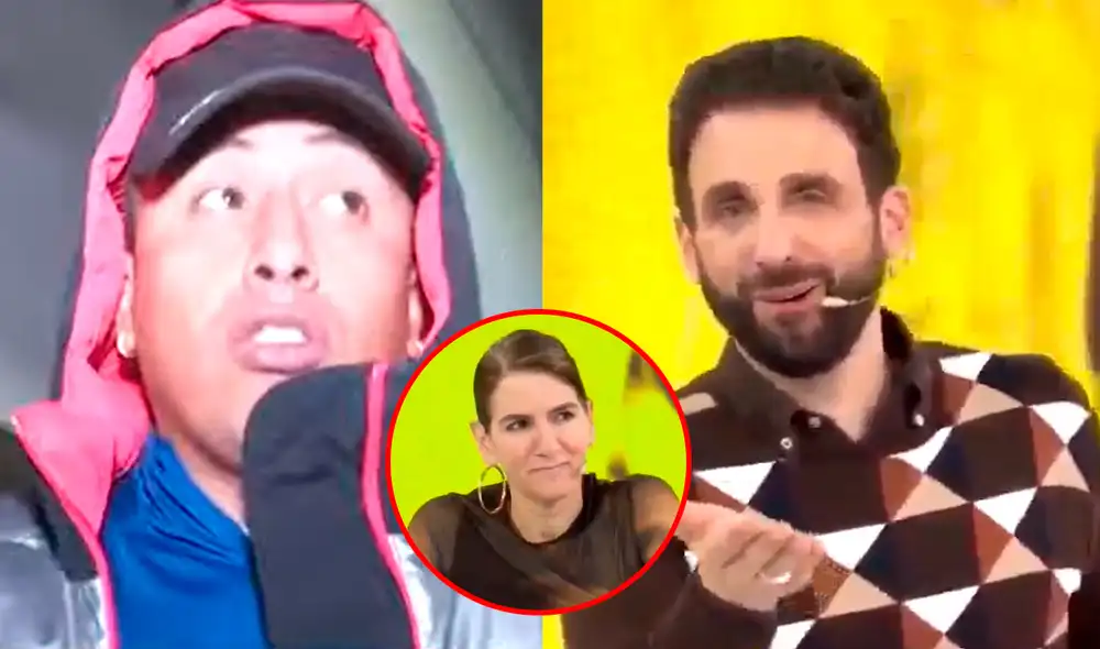 Christian Cueva se enfrentó a reporteros de programas de espectáculos en Huamachuco. Foto: Composición LR/Captura/ATV/Captura/Willax