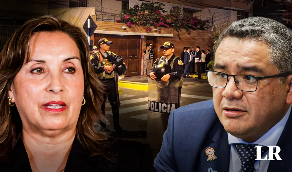 El Gobierno de Dina Boluarte estaría tomando represalia contra los oficiales que participaron en el allanamiento contra la presidenta. Foto: composición Jazmin Ceras/ La República.