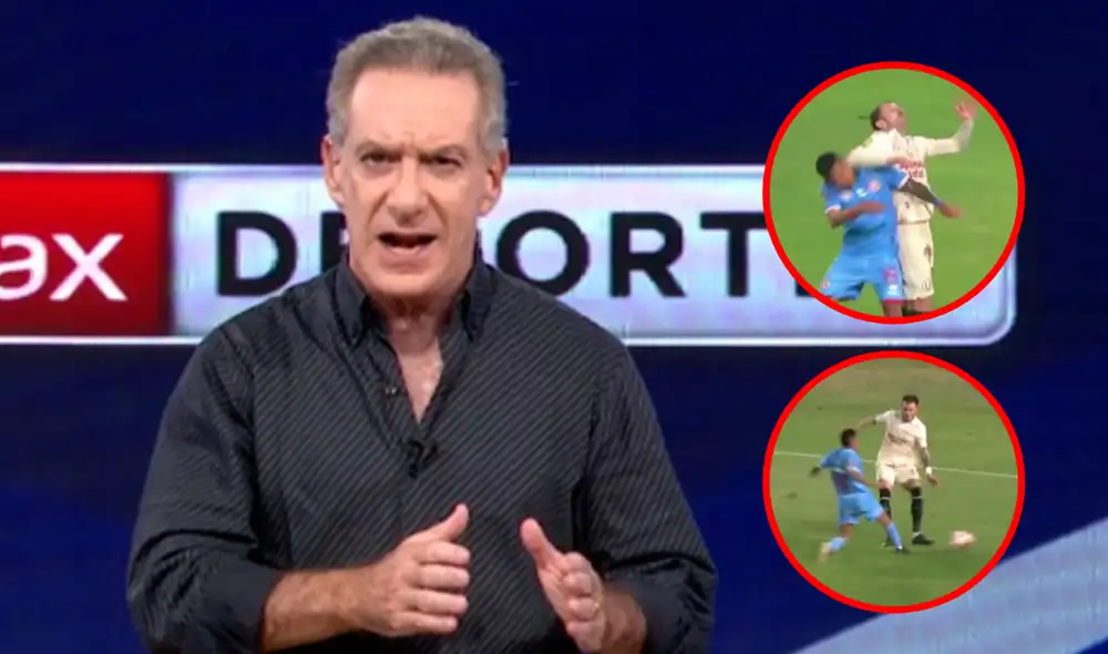 Eddie Fleischman cuestionó el arbitraje en el triunfo de Universitario ante Deportivo Garcilaso. Foto: composición LR/Willax/GolPerú