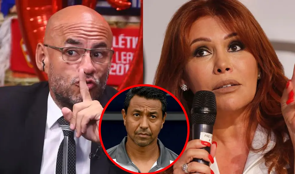 Magaly Medina y Ñol Solano estuvieron frente a frente en el 2009. Foto: Composición LR/Captura Youtube/difusión