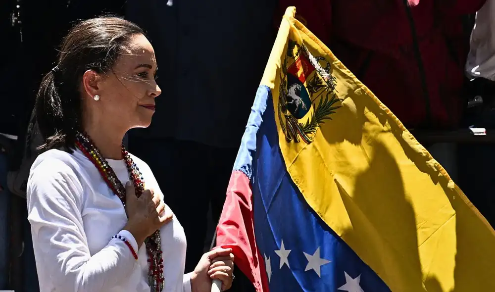 Machado destacó el éxito de las primarias organizadas por la Plataforma Unitaria Democrática. Foto: AFP Machado destacó el éxito de las primarias organizadas por la Plataforma Unitaria Democrática. Foto: AFP