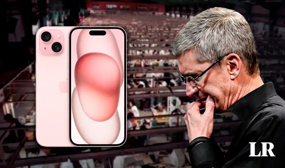 Apple empieza a mudar sus fábricas ante la negativa de producción. Foto: composición LR/El Español