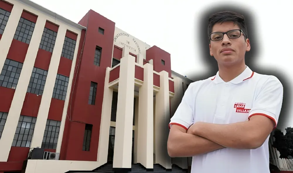 Después de tres intensos días de exámenes en el proceso de admisión 2024-2 de la UNI, César Miguel Soto Quispe, alcanzó un destacado resultado.  Foto: composición LR / UNI / Academia César Vallejo.