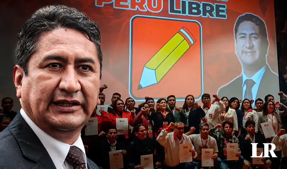 Vladimir Cerrón se da el lujo de brindar una conferencia de 46 minutos en evento partidaria de Perú Libre. Foto: composición LR Vladimir Cerrón se da el lujo de brindar una conferencia de 46 minutos en evento partidaria de Perú Libre. Foto: composición LR