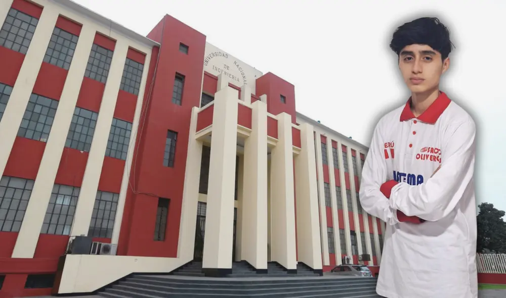 Bruno Díaz ingresó a la carrera de Ingeniería Mecánica-Eléctrica en la Universidad Nacional de Ingeniería (UNI). Foto: composición LR/Andina/cortesía