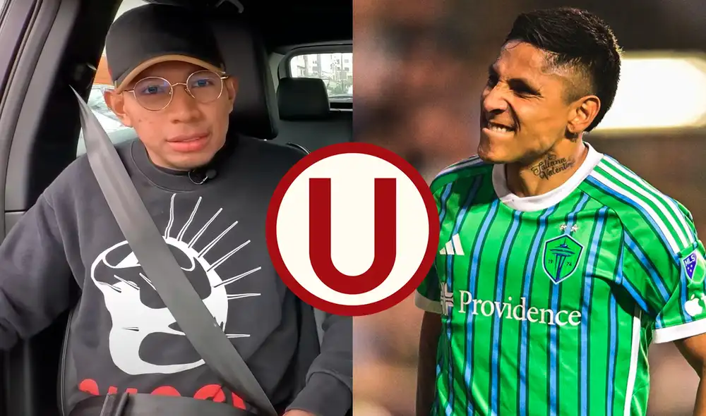Edison Flores señaló que el sueño de todo hincha crema es volver a Raúl Ruidíaz en Universitario. Foto: composición LR/captura de 'Al volante'/difusión