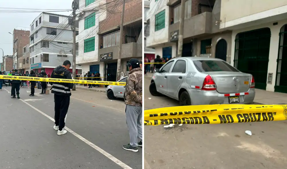 Policía cercó zona de Los Olivos para investigar el lugar de los hechos. Foto: composición LR/Rosario Rojas