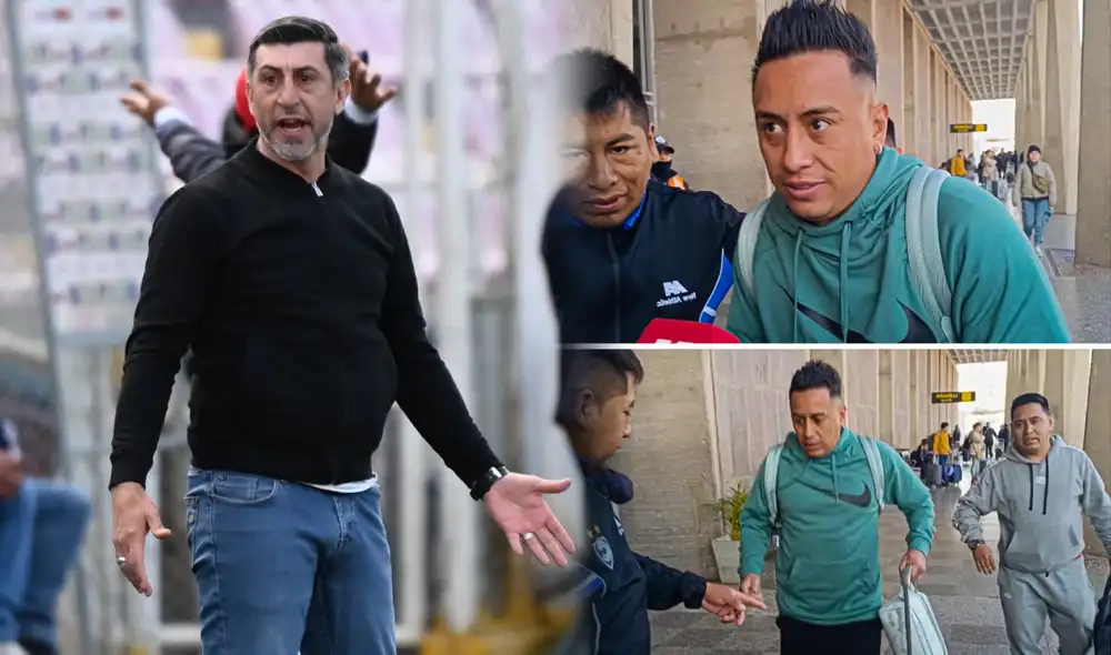 Cristian Díaz feliz por la llegada de Christian Cueva a Cienciano. Foto: composición LR/Cienciano