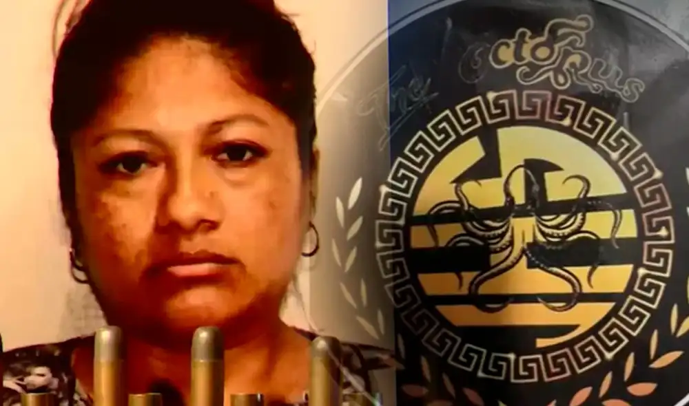 Los Pulpos Nueva Generación contaban con stickers para repartir a sus víctimas como parte de una supuesta protección. Foto: composición LR/captura América TV