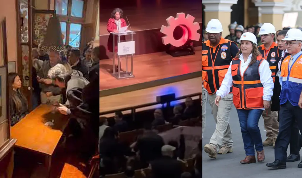 Patricia Chirinos, Leslie Urteaga y Dina Boluarte entre pifias.