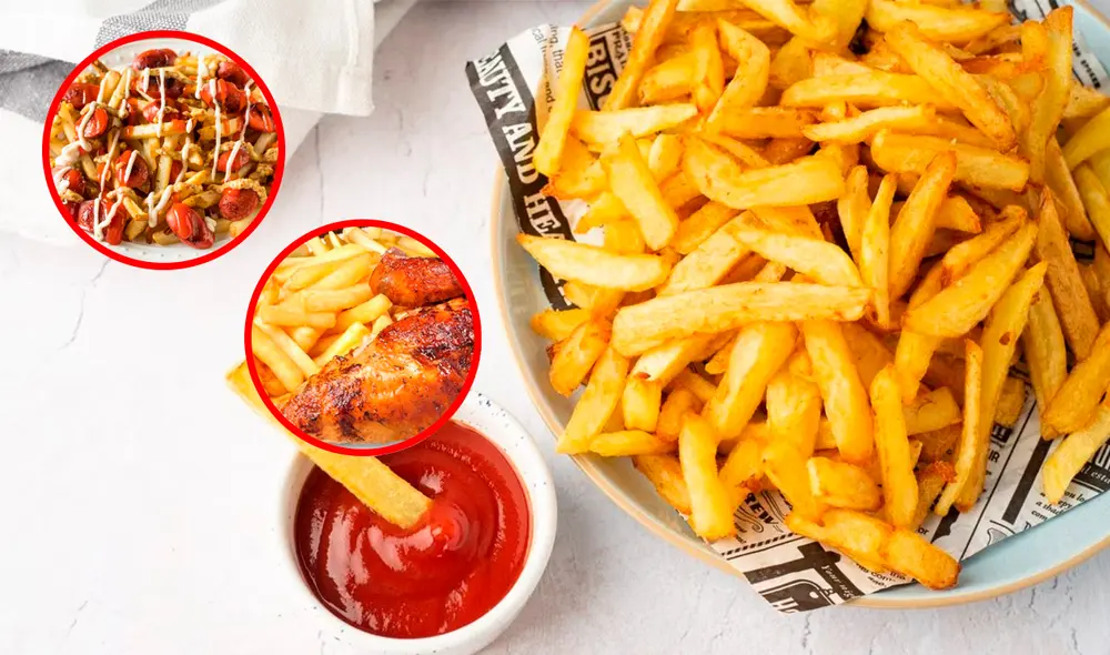 Las papas fritas son el acompañamiento perfecto de miles de deliciosos platos. Foto: composición LR/Buenazo/Cookist/Paulina Cocina Las papas fritas son el acompañamiento perfecto de miles de deliciosos platos. Foto: composición LR/Buenazo/Cookist/Paulina Cocina