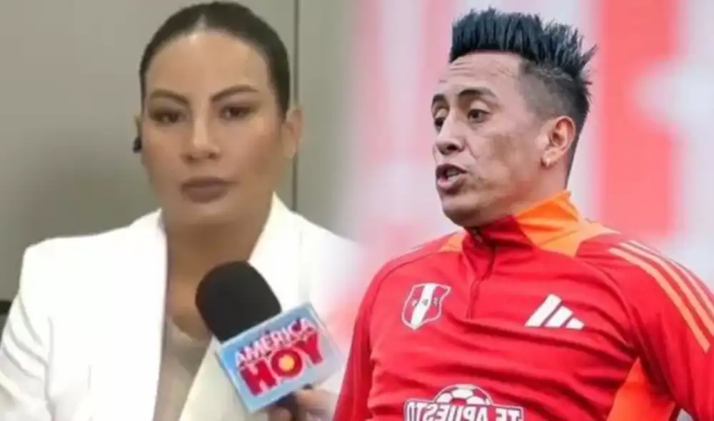 Pamela López se muestra firme en su denuncia por violencia familiar contra Christian Cueva. Foto: composición LR/América TV