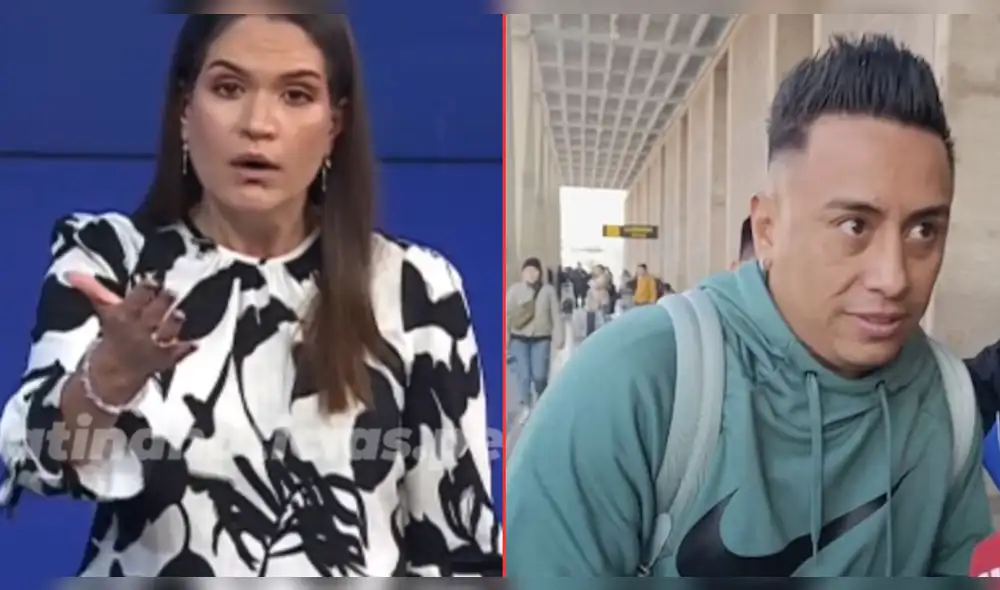 Lorena Álvarez, periodista, comentó sobre la situación del futbolista Christian Cueva. Foto: composición LR/Latina TV/difusión
