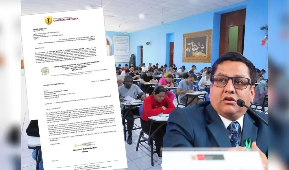 Universidades San Marcos y Cayetano Heredia rechazan medida del Minsa. Universidades San Marcos y Cayetano Heredia rechazan medida del Minsa.