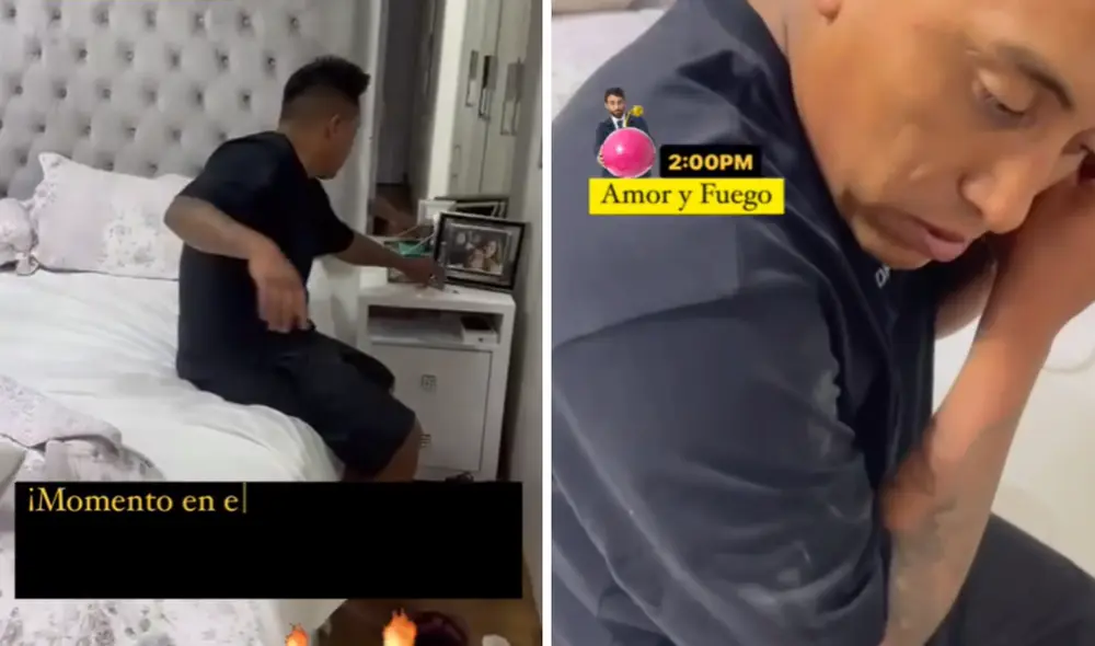 Pamela López encara a Christian Cueva, según imágenes de Rodrigo González. Foto: composición LR/Instagram