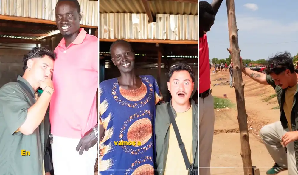 Los Dinka son considerados la gente más alta del mundo. Foto: composición LR/TikTok Los Dinka son considerados la gente más alta del mundo. Foto: composición LR/TikTok