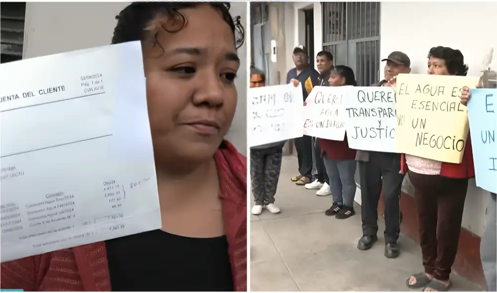 Carolina Cueto denuncia que no tiene agua tras presentar reclamos contra Sedapal por cobros excesivos. Foto: composición LR