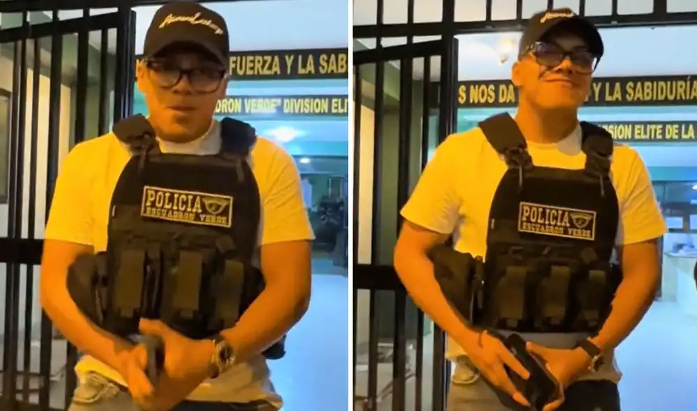Cantante siempre soñó con ser policía. Foto: composición LR/  TikTok