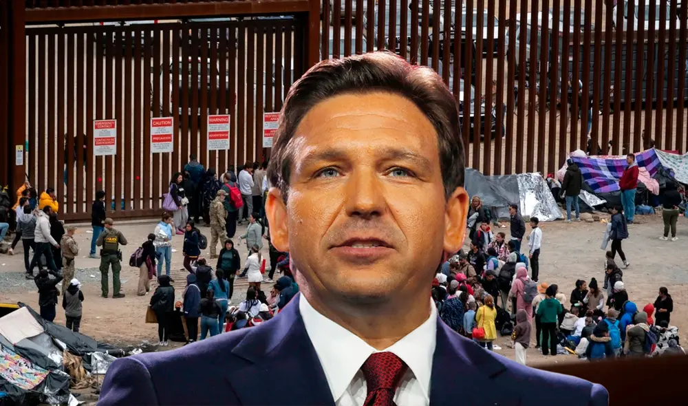 Las 3 nuevas leyes que firmó el gobernador Ron DeSantis para ilegales en Estados Unidos. Foto: composición LR/CNN/AFP