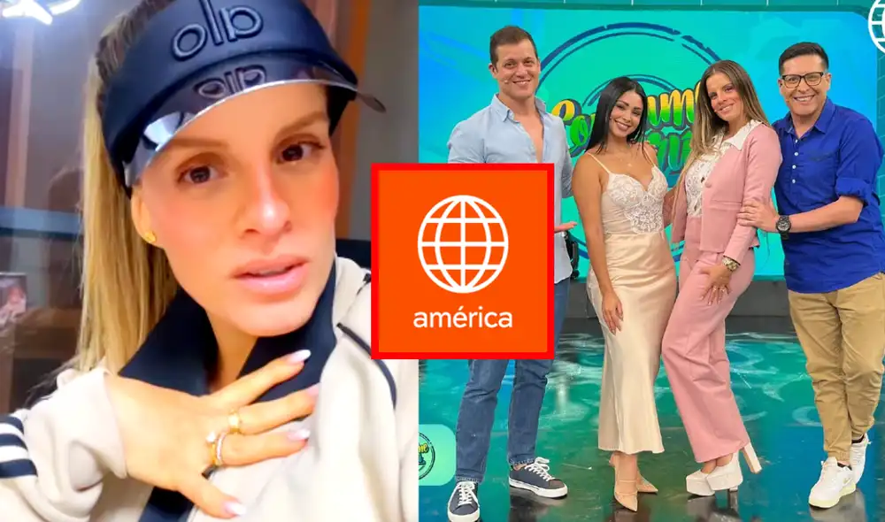 Alejandra Baigorria conducía un programa sobre emprendedores en América TV. Foto: composición LR/Instagram/Alejandra Baigorria/Consume Perú/América TV - Video: Instagram/Alejandra Baigorria