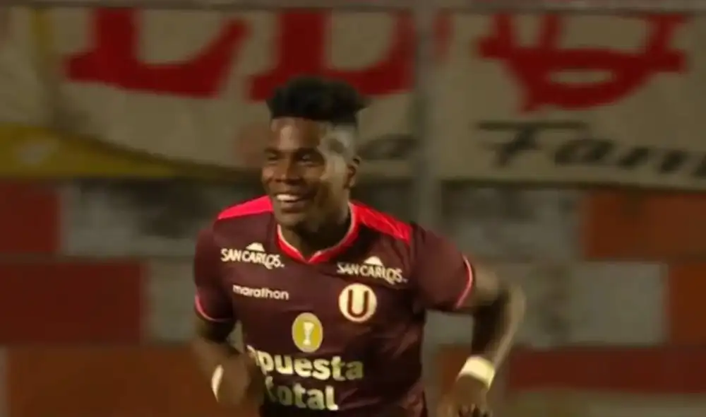 Segundo Portocarrero anotó su primer gol con la camiseta de Universitario en la Liga 1. Foto: captura/L1 Max