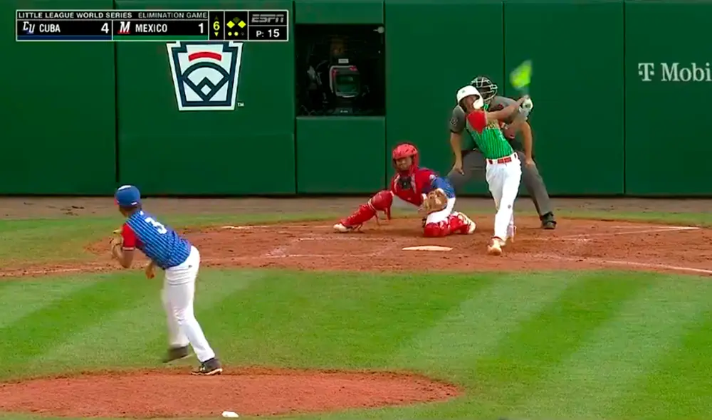 México dejó en el terreno a Cuba con un jonrón en el último inning. Foto: ESPN