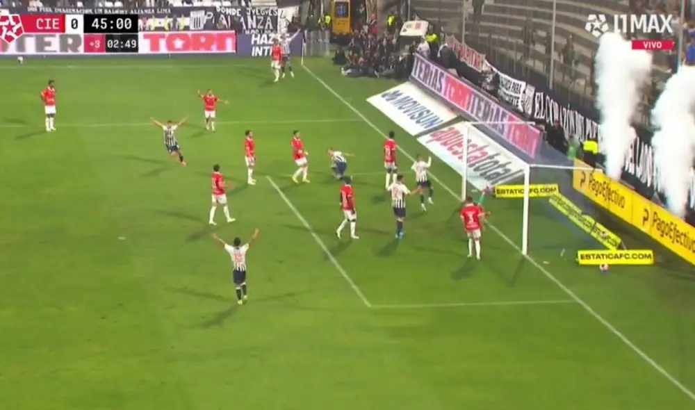 Catriel Cabellos convirtió el 1-0 de Alianza Lima sobre Cienciano. Foto: captura/L1 Max