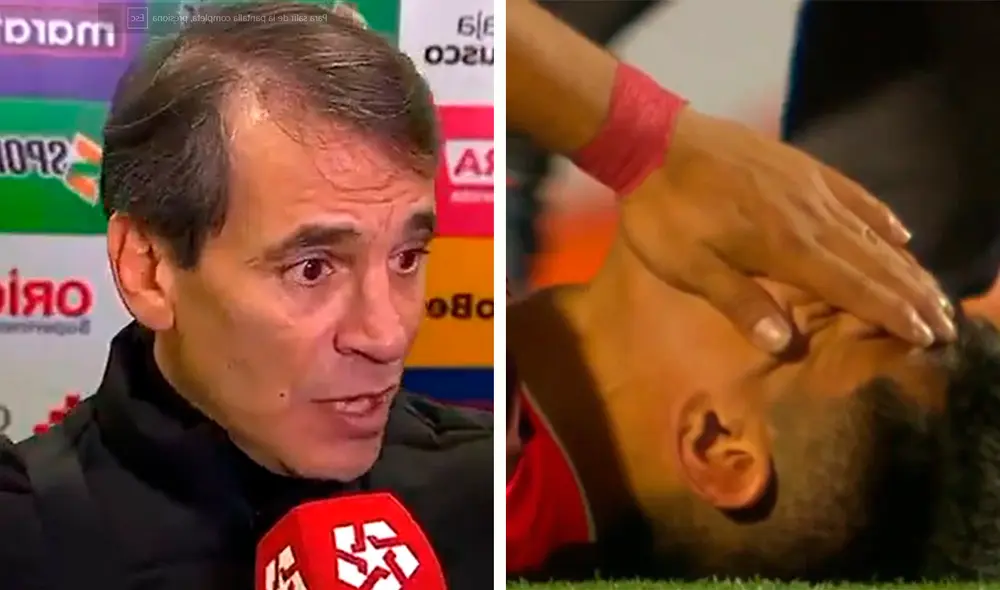 Fabián Bustos solo cuenta con Christopher Olivares en ofensiva tras lesión del 'Tunche' Rivera. Foto: composición LR/captura de L1 Max Fabián Bustos solo cuenta con Christopher Olivares en ofensiva tras lesión del 'Tunche' Rivera. Foto: composición LR/captura de L1 Max