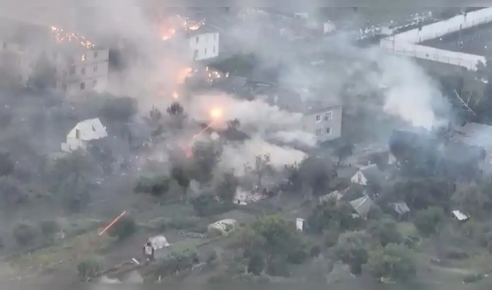 Las defensas rusas han derribado decenas de drones de Ucrania. Foto: Th Hindu Las defensas rusas han derribado decenas de drones de Ucrania. Foto: Th Hindu